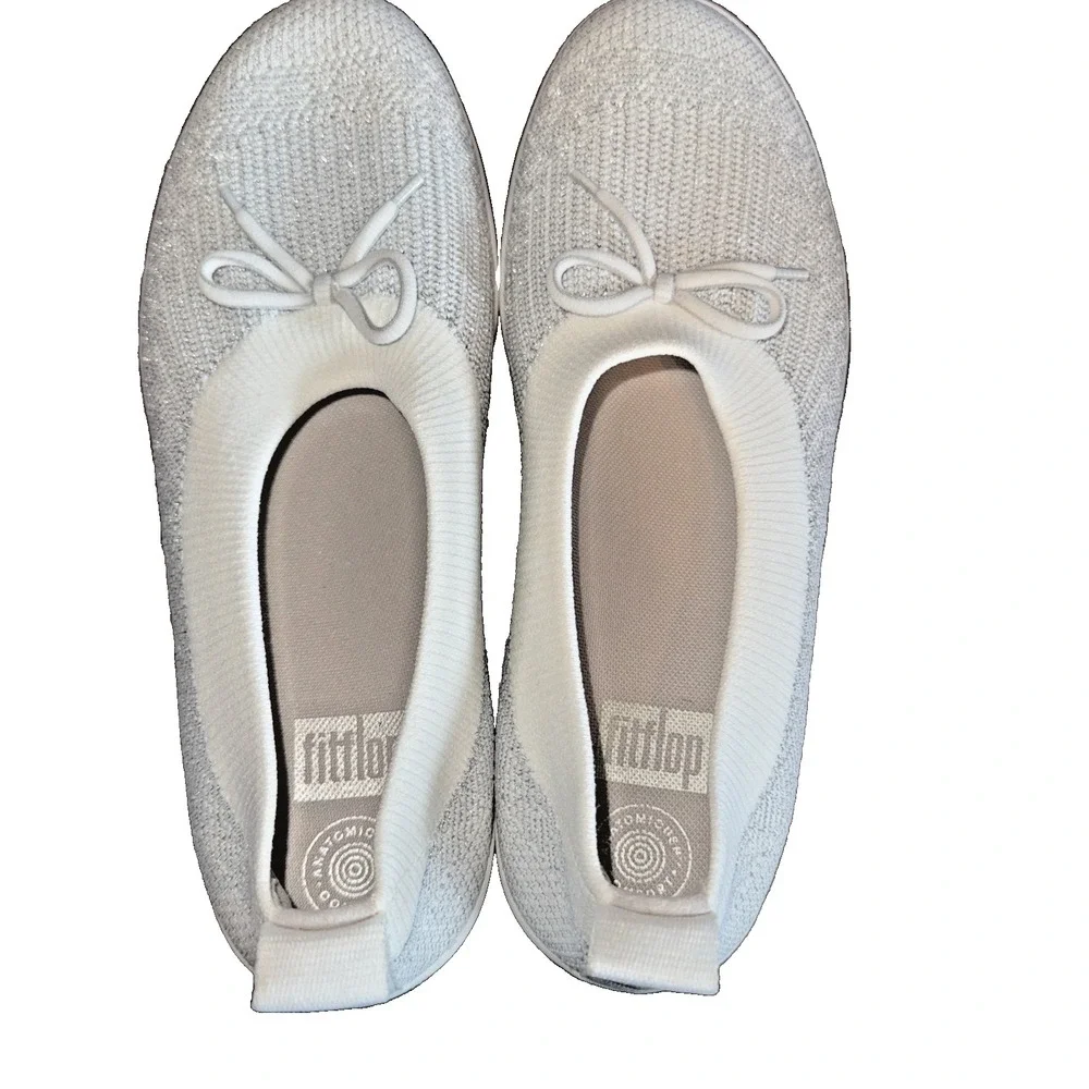 FitFlop Uberknit Ballet Flats Sz 10 Slip-On Comfort Lightweight Casual Chic